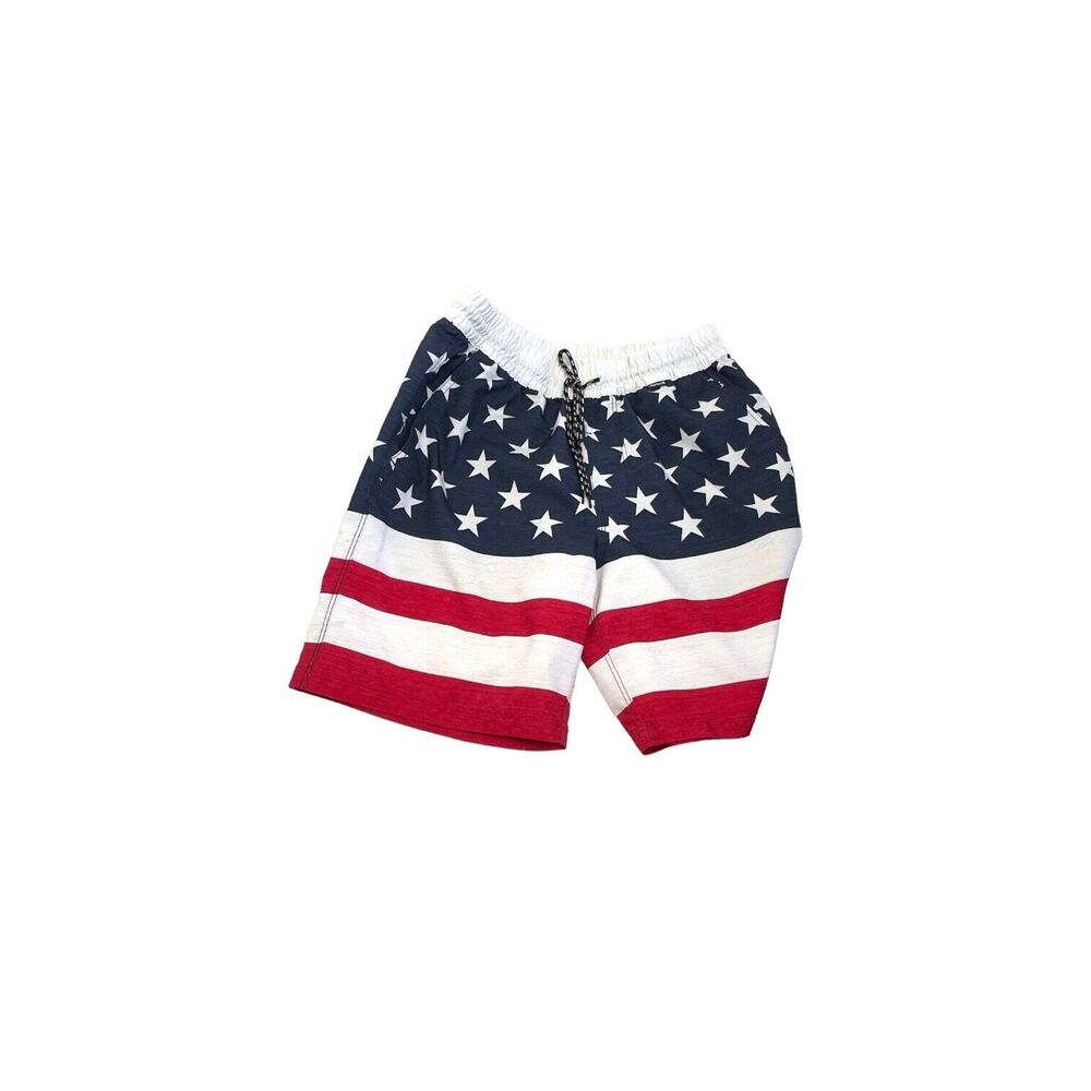 Hurley Swin Board Shorts M Red White And Blue Stars Stripes